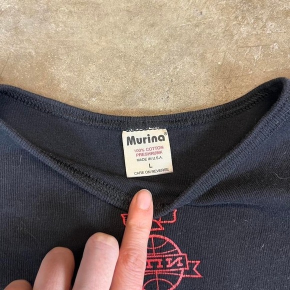 vintage 90s stolichnaya Russian vodka  streetwear tee with red logo - Picture 3 of 6